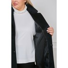 Пальто женское, размер 52, цвет чёрный - Фото 6
