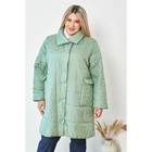 Пальто женское, размер 54, цвет зелёный - Фото 1