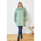 Пальто женское, размер 54, цвет зелёный - Фото 2