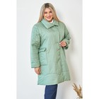 Пальто женское, размер 54, цвет зелёный - Фото 5