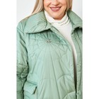 Пальто женское, размер 54, цвет зелёный - Фото 7