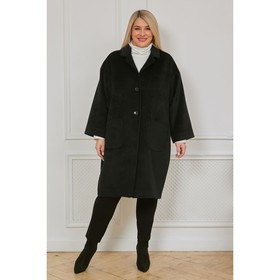 Пальто женское, размер 54, цвет чёрный