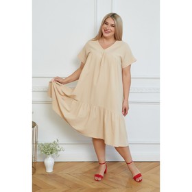 

Платье женское, размер 66, цвет бежевый