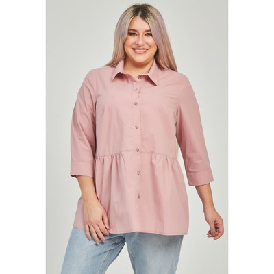 Рубашка женская, размер 54, цвет розовый