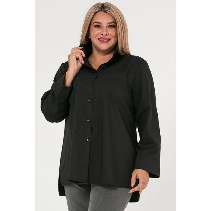Рубашка женская, размер 54, цвет чёрный