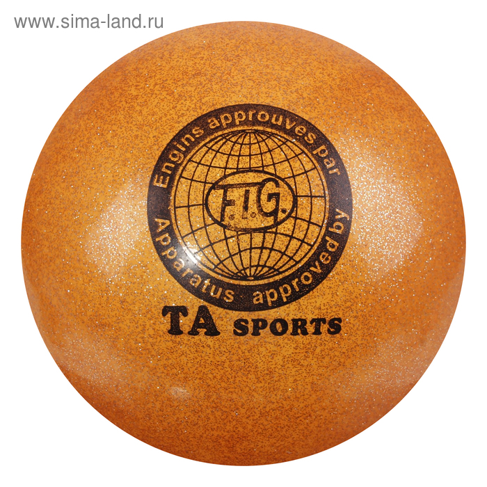 Мяч для гимнастики, 18,5 см, блеск, цвета микс - Фото 1