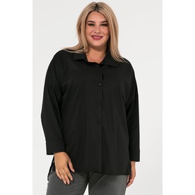Рубашка женская, размер 66, цвет чёрный