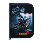 Пенал 1 секция 130 х 190 х 30 мм, с откидной планкой, текстильный, Оникс ПКТ 07-20 "Мотофристайлер" 70634 - фото 22949289