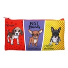 Пенал мягкий, 1 отделение, 108 х 205 мм, плоский, ПМП 01-20 "Щенячий комикс" 70396 - фото 24719967