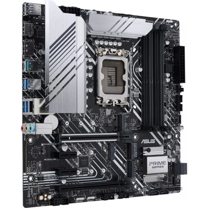 Материнская плата Asus PRIME Z690M-PLUS D4, LGA1700, Z690, 4хDDR4, VGA, HDMI, DVI, DP, mATX   967310 - фото 51316181