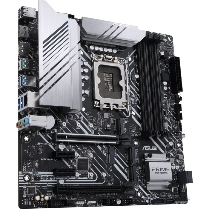 Материнская плата Asus PRIME Z690M-PLUS D4, LGA1700, Z690, 4хDDR4, VGA, HDMI, DVI, DP, mATX   967310 - фото 51316182