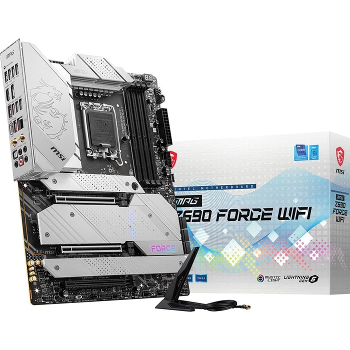 Материнская плата MSI MPG Z690 FORCE WIFI, LGA1700, Z690, 4хDDR5, HDMI, DP, ATX - фото 51310183