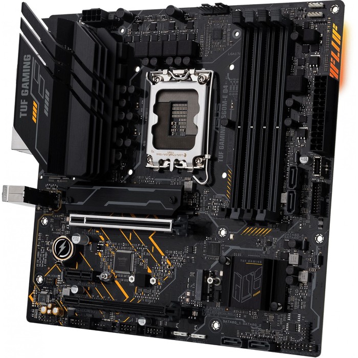 Материнская плата Asus TUF GAMING B660M-E D4, LGA1700, B660, 4хDDR4, HDMI, DP, mATX - фото 51343262