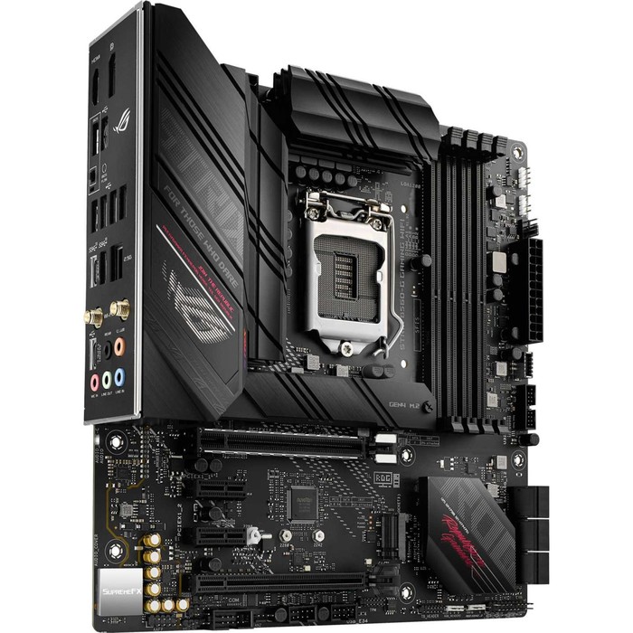 Материнская плата Asus ROG STRIX B560-G GAMING WIFI, LGA1200, B560, 4хDDR4, HDMI, DP, mATX - фото 51310220