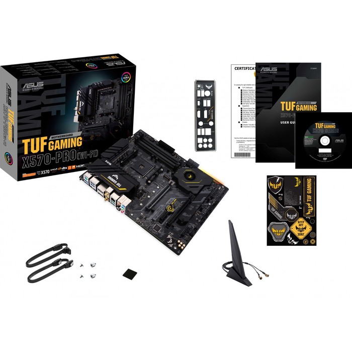 Материнская плата Asus TUF GAMING X570-PRO WI-FI, AM4, X570, 4хDDR4, HDMI, DP, ATX - фото 51347478