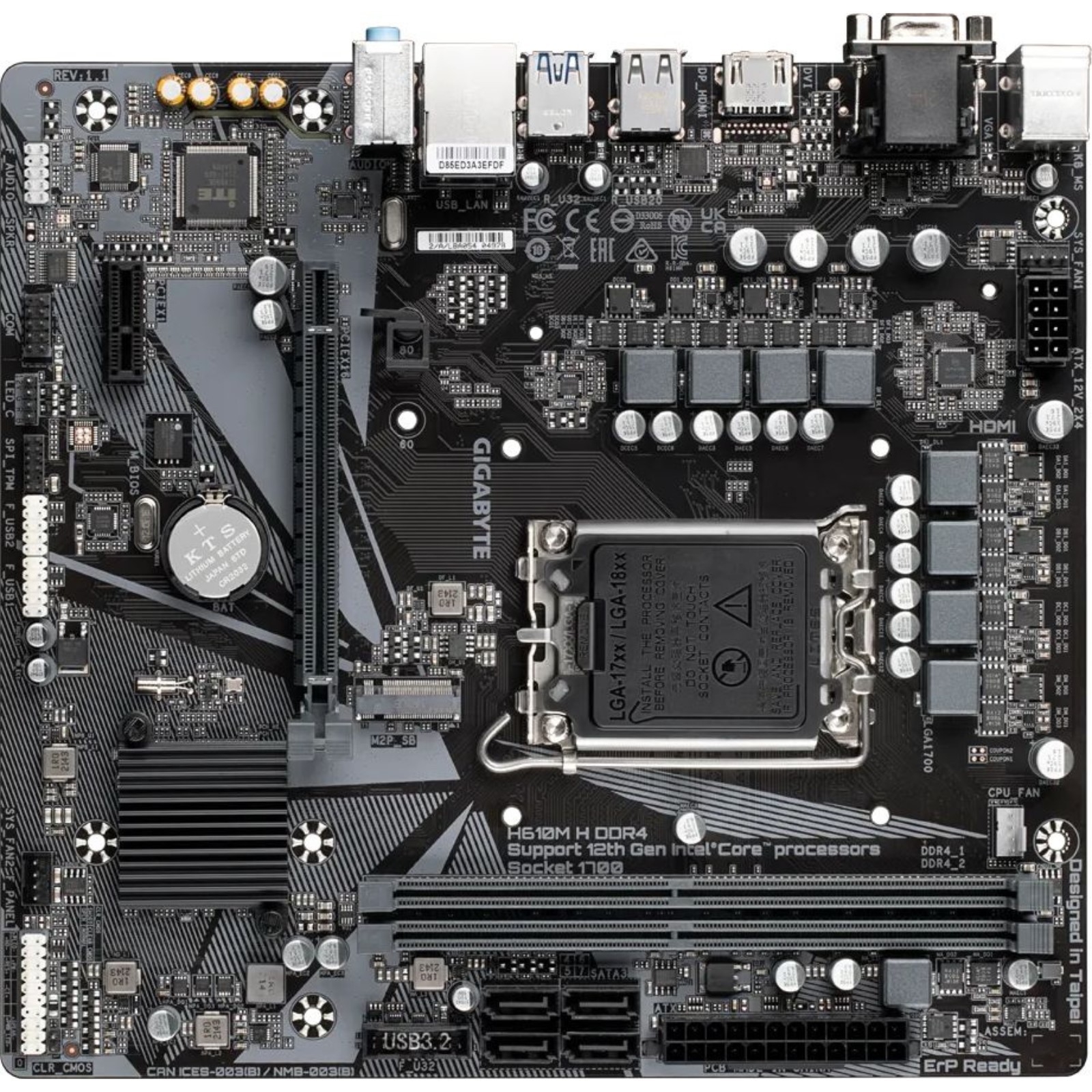 Материнская плата h610m s2h v3 Материнская плата h610m s2h v3