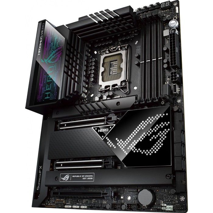 Материнская плата Asus ROG MAXIMUS Z690 HERO, LGA1700, Z690, 4хDDR5, HDMI, ATX - фото 51310236