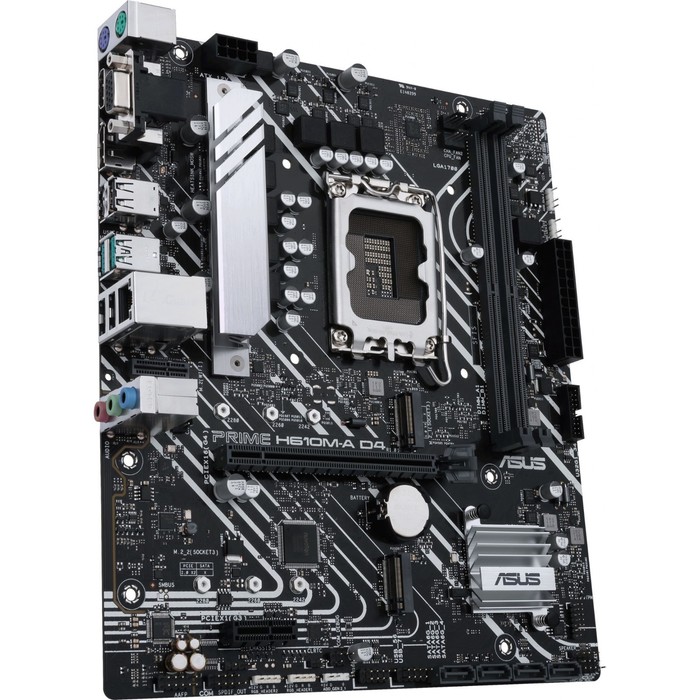 Материнская плата Asus PRIME H610M-A D4-CSM, LGA1700, H610, 4хDDR4, HDMI, DP, ATX - фото 51563566