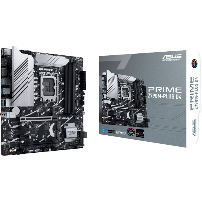 Материнская плата Asus PRIME Z790M-PLUS D4, LGA1700, Z790, 4хDDR4, HDMI, DP, mATX - фото 51310254