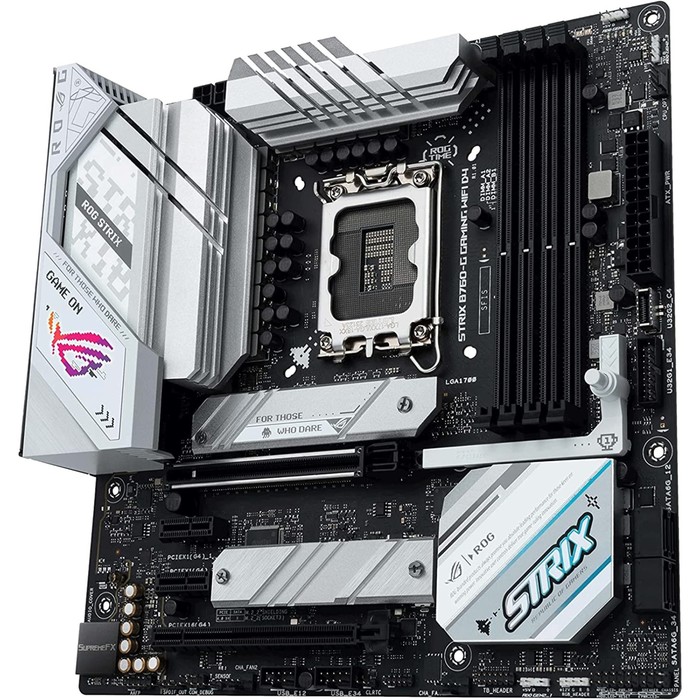 Материнская плата Asus ROG STRIX B760-G GAMING WIFI D4, LGA1700, Z790,4хDDR4, HDMI, DP, mATX - фото 51310267