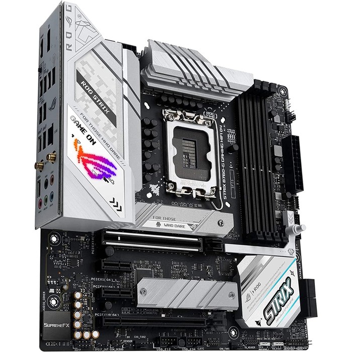 Материнская плата Asus ROG STRIX B760-G GAMING WIFI D4, LGA1700, Z790,4хDDR4, HDMI, DP, mATX - фото 51310270