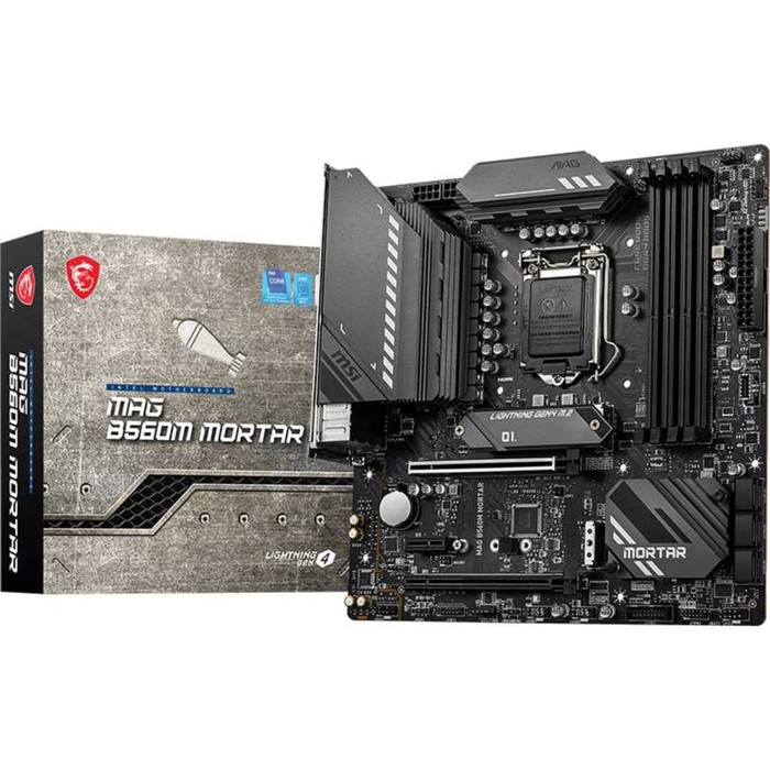 Материнская плата MSI MAG B560M MORTAR, LGA1200, B560, 4хDDR4, HDMI, DP, mATX - фото 51445023