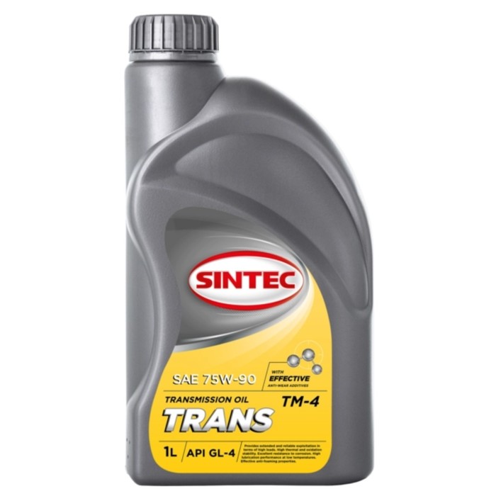 Масло трансмиссионное Sintec ТМ-4 75/90 GL-4, 1 л - Фото 1