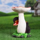 Садовая фигура "Мухомор с ежами" 30х19х19см - фото 24385546