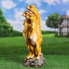 Садовая фигура "Сурикаты трио" 45х19х19см - фото 22202317