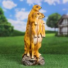 Садовая фигура "Сурикаты трио" 45х19х19см - фото 22202319