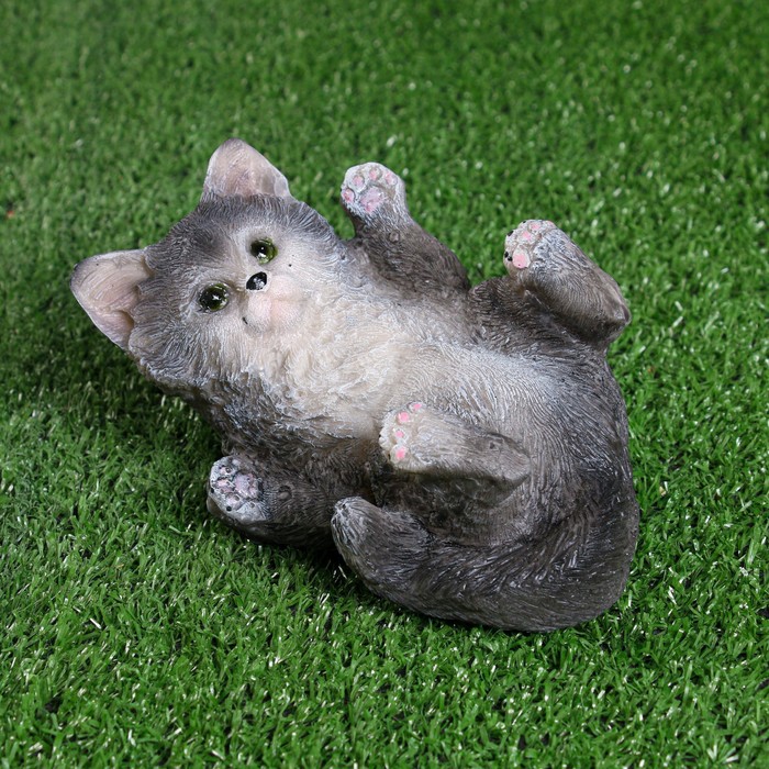 Садовая фигура "Игривый котенок" 16,5х9,5х10см - Фото 1