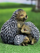 Садовая фигура из гипса «Семейство ежей», 20×19×22 см - фото 42761599