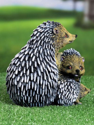 Садовая фигура из гипса «Семейство ежей», 20×19×22 см