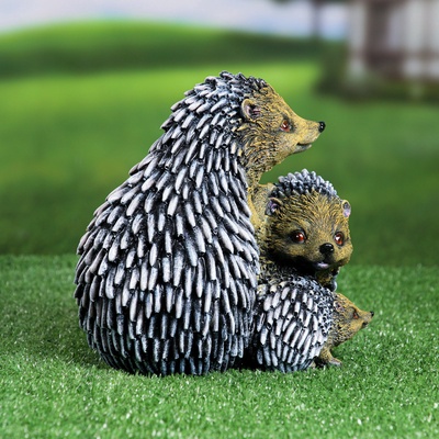 Садовая фигура из гипса «Семейство ежей», 20×19×22 см