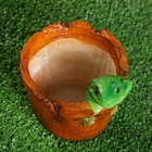 Фигурное кашпо "Горшок с лягушкой" 14х13х13см - Фото 5