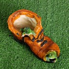 Фигурное кашпо "Ботинок с лягушками" коричневое, 24х14х14см - Фото 5