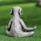 Фигура "Собака йог" 18х9х16см, серый камень - Фото 3