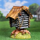 Садовая фигура "Избушка на курьих ножках" 32х23х21см - фото 24399031