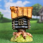 Садовая фигура "Избушка на курьих ножках" 32х23х21см - фото 24399032