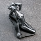 Фигура "Лягушка йог на шпагате" 16х21х11см, серебро - Фото 5