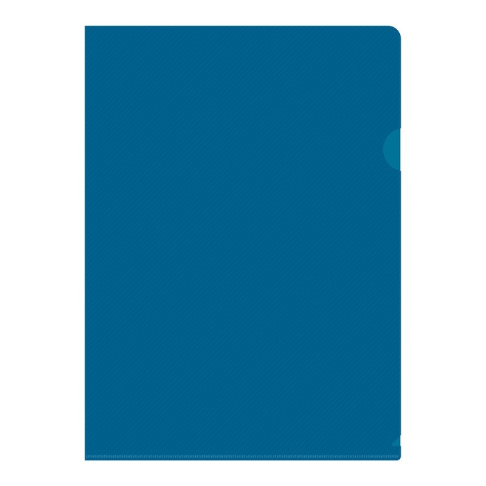 Папка уголок А4 180мкм, Calligrata DeLuxe, черничный, непрозрачный, с тиснением - Фото 1