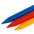 Мелки восковые 6 цветов ZOO, шестигранные - Фото 3