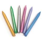 Мелки восковые 6 цветов «Перламутровые», шестигранные - Фото 3