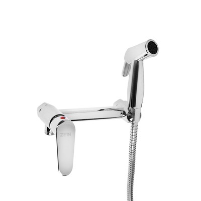 УЦЕНКА Смеситель с гигиеническим душем ZEIN, картридж керамика 35 мм, цинк, хром