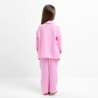 Костюм (рубашка и брюки) детский KAFTAN "Муслин", р.36 (134-140 см) розовый 9571675 - фото 413084 Костюм (рубашка и брюки) детский KAFTAN "Муслин", р.36 (134-140 см) розовый 9571675 - фото 413084