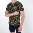 Футболка мужская камуфляж пятна, цвет хаки, размер 54 - фото 22202856