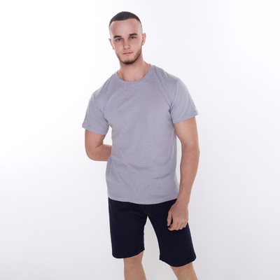 Футболка мужская, цвет серый, размер 56