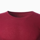 Футболка мужская, цвет бордовый, размер 50 - фото 23484755