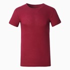 Футболка мужская, цвет бордовый, размер 54 - Фото 6