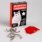 Металлическая головоломка «Опять решить не можешь?», с танграмом - Фото 2